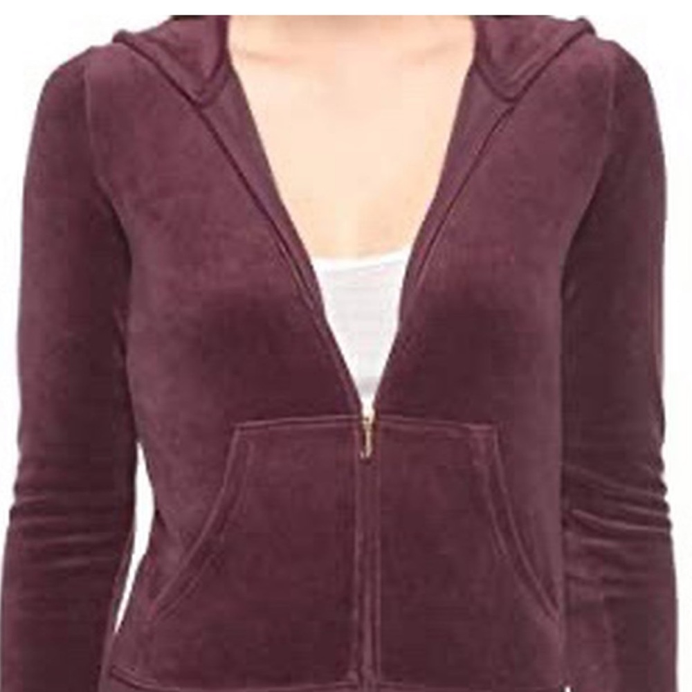 Juicy Couture Plum Colored Velour Jacket - Picture 3 of 3